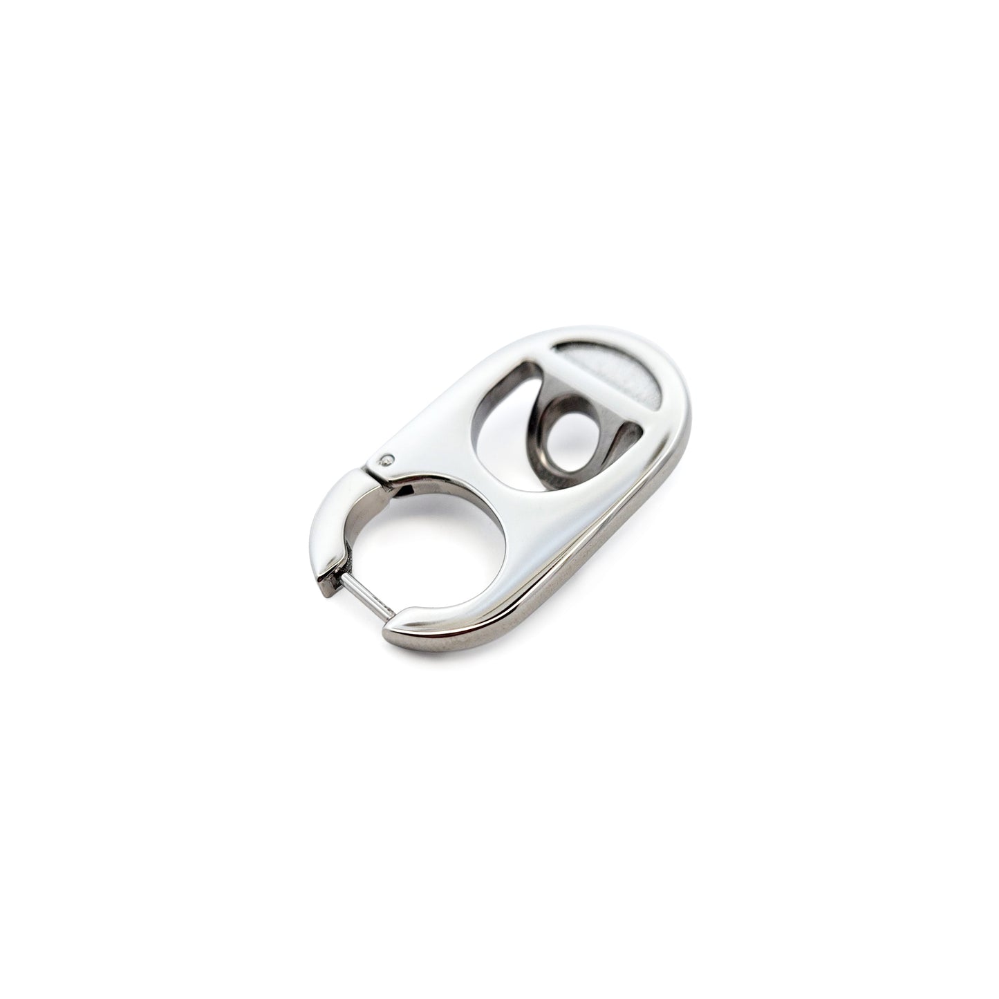 Pop Tab / Soda Tab Earring - Silver