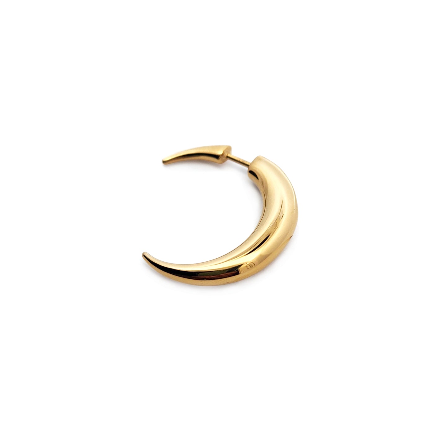 Mini Pierced Moon Earring