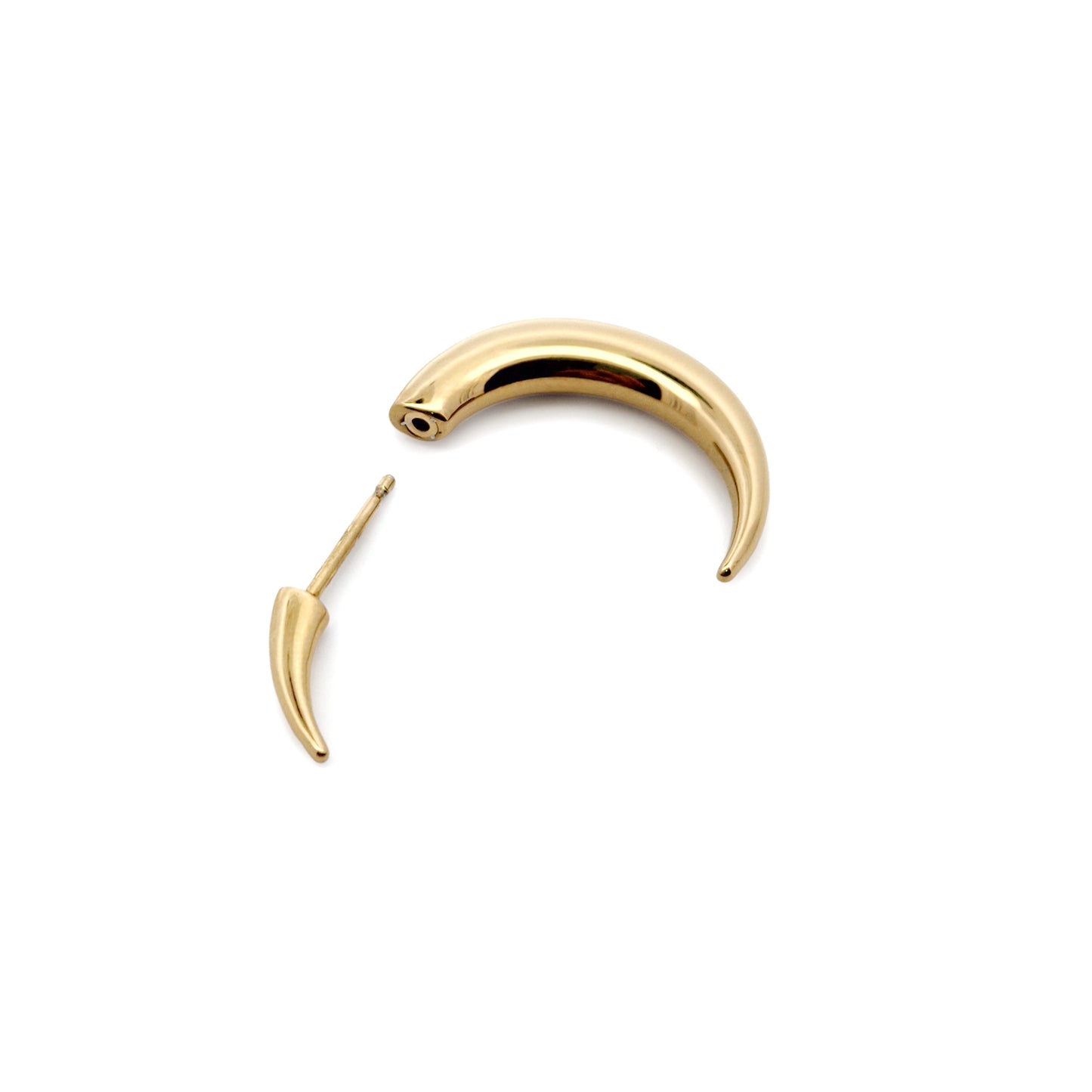 Mini Pierced Moon Earring