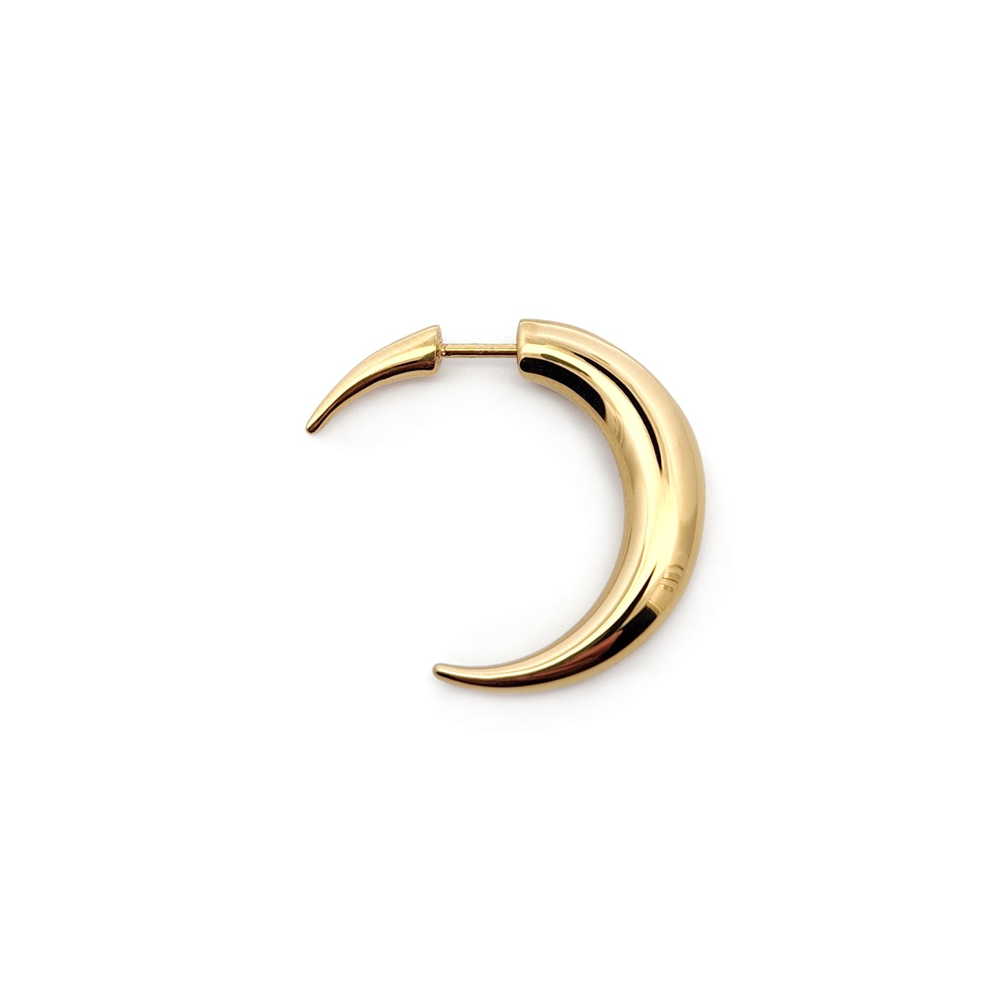 Mini Pierced Moon Earring