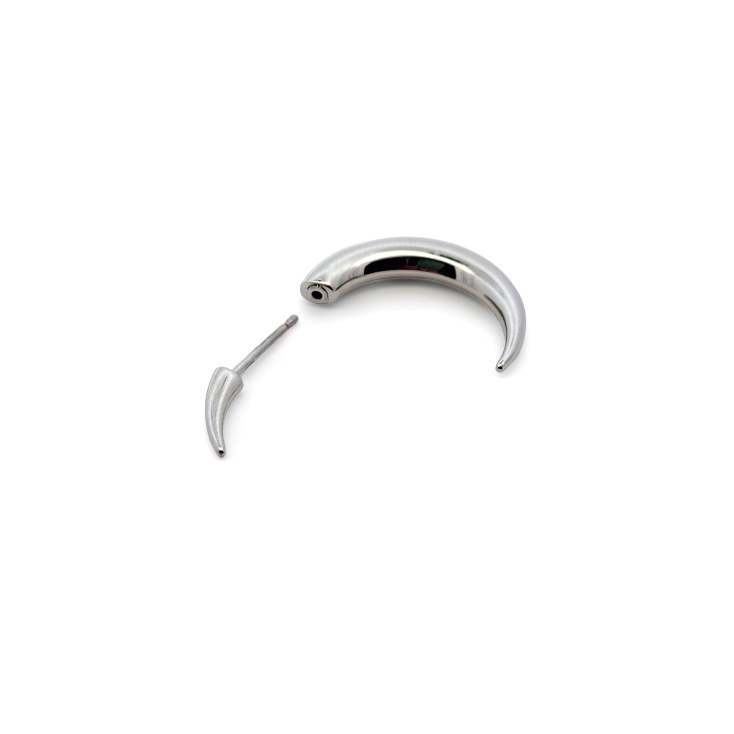 Mini Pierced Moon Earring