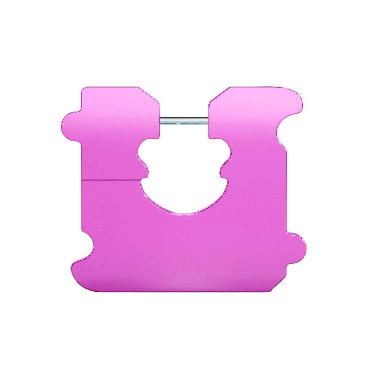 Magenta Bread Tab Earring
