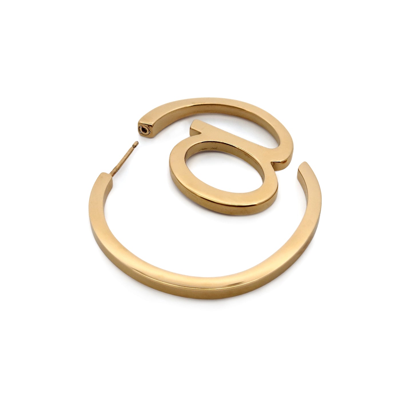 Gold "E@Rring" Earring