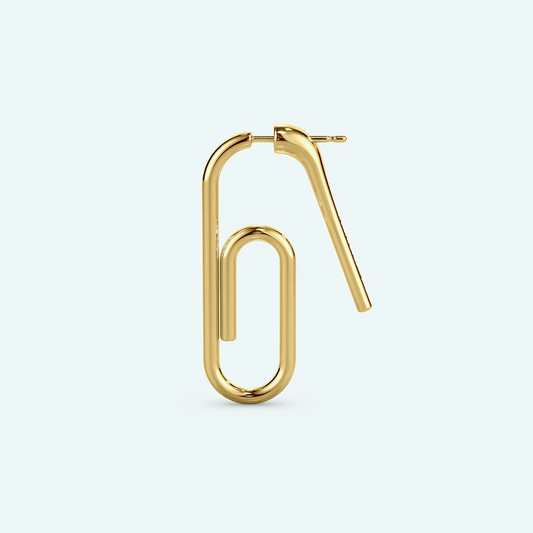 Mini Paper Clip Earring