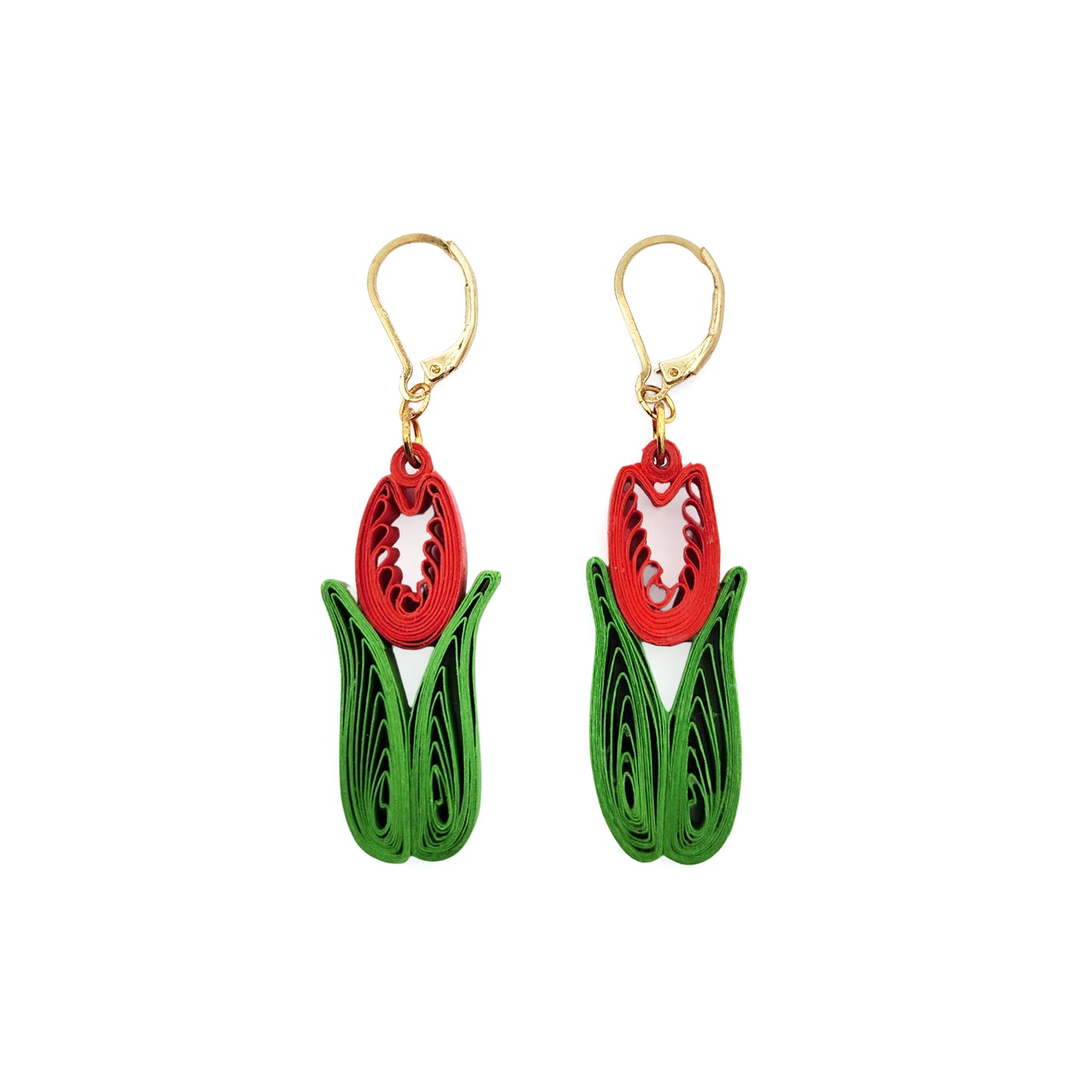Tulip Paper Drop Earrings