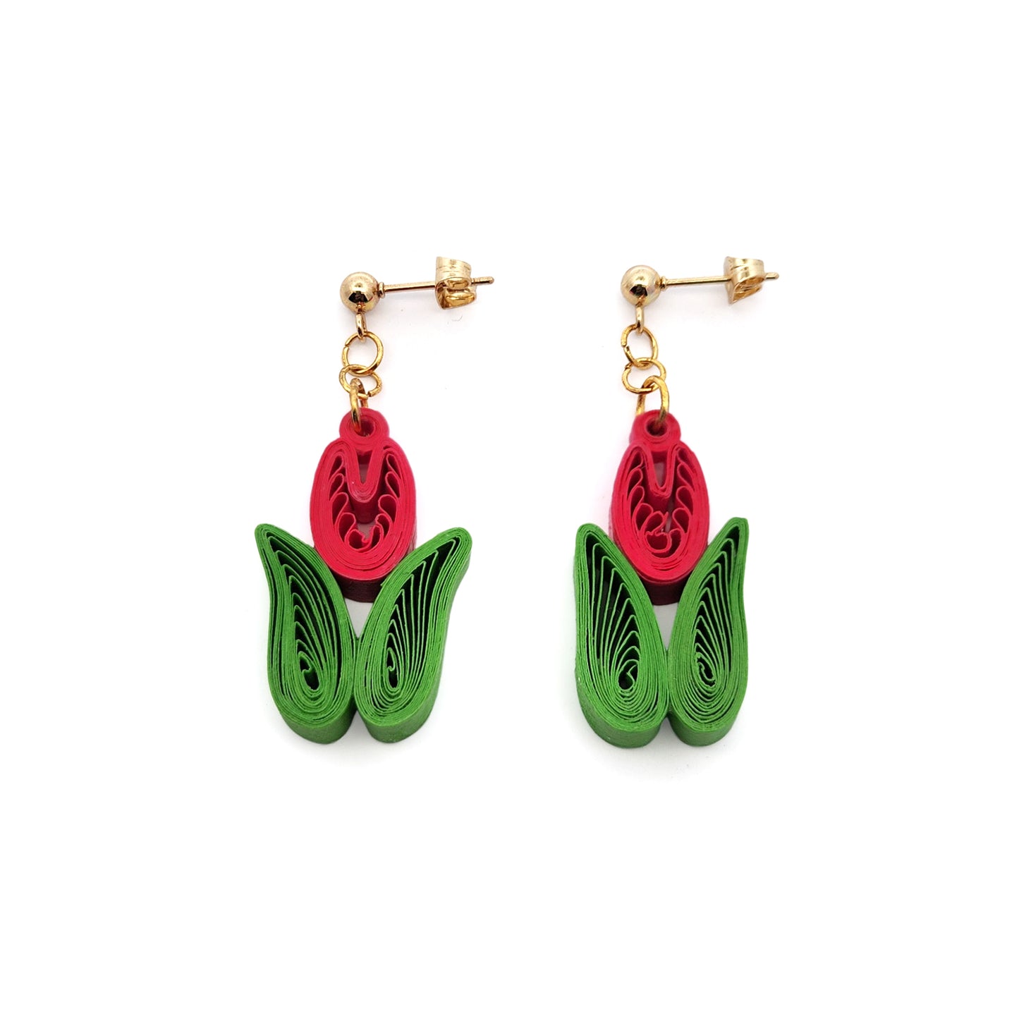 Tulip Paper Drop Earrings