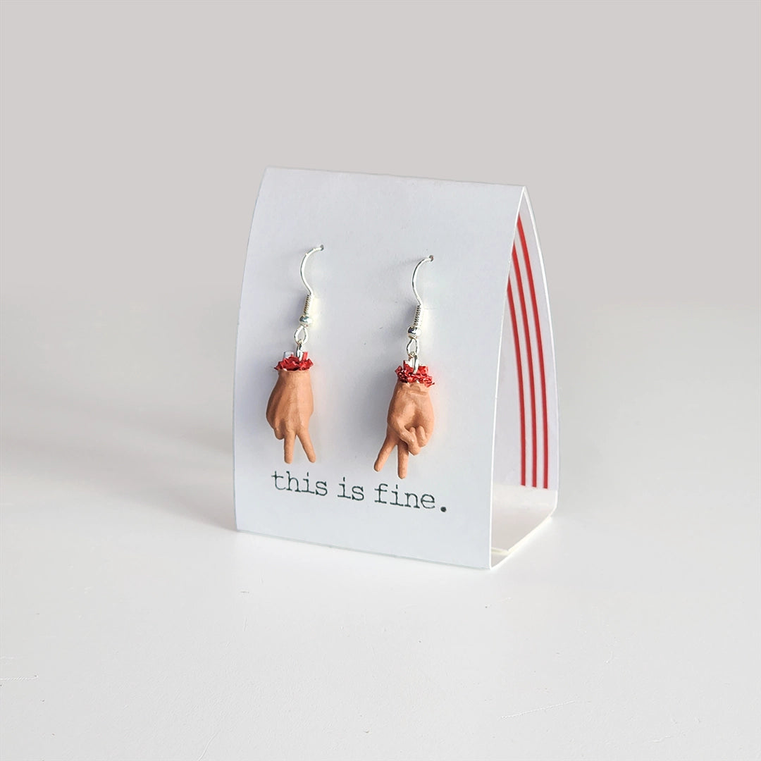 Peace Out, Loser Earrings