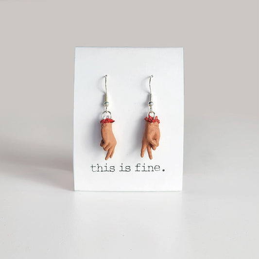 Peace Out, Loser Earrings