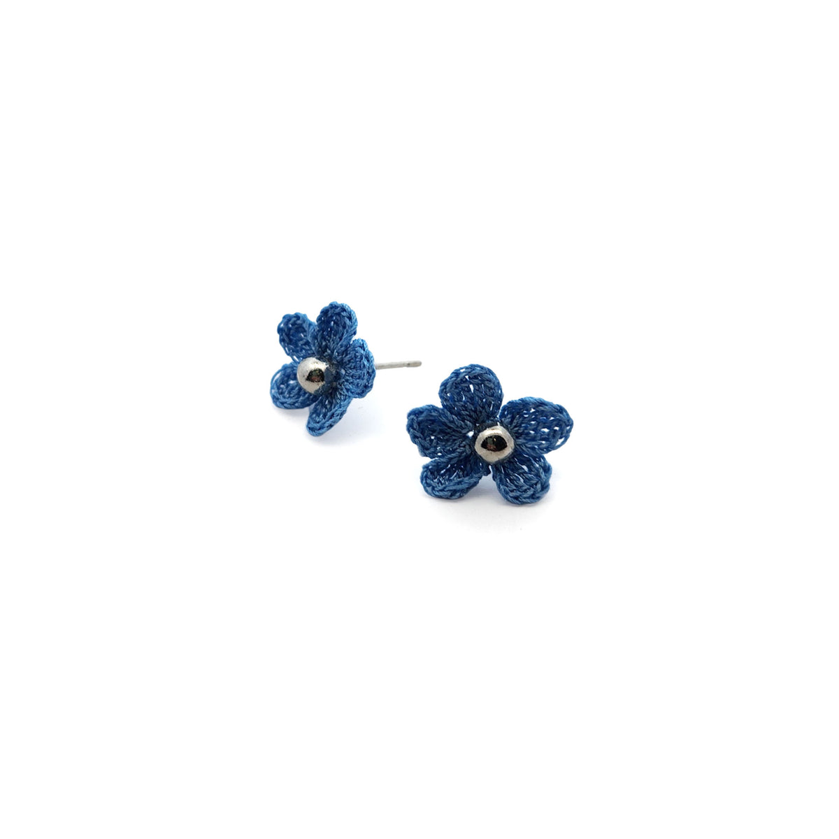 Blue Mini Bloom Embroidery Studs