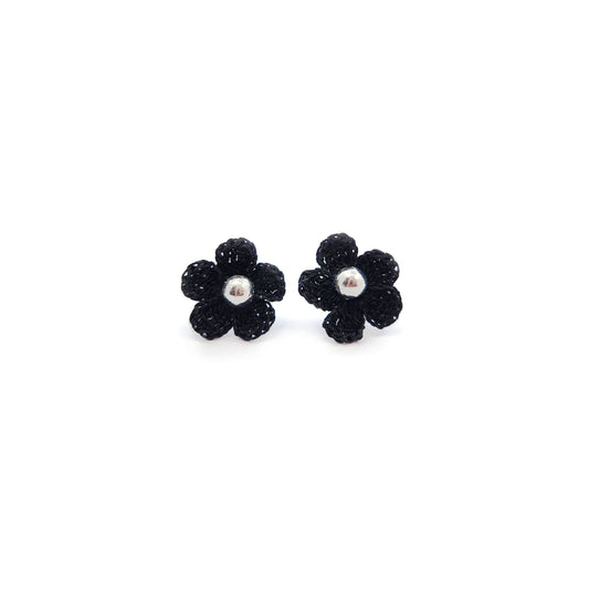 Black Mini Bloom Embroidery Studs
