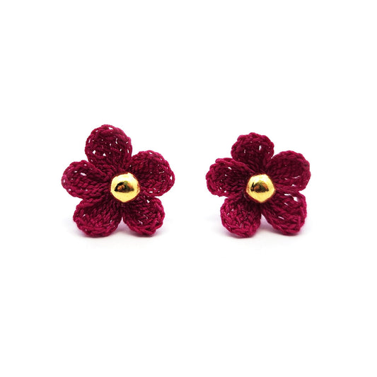 Pink Mini Bloom Embroidery Studs