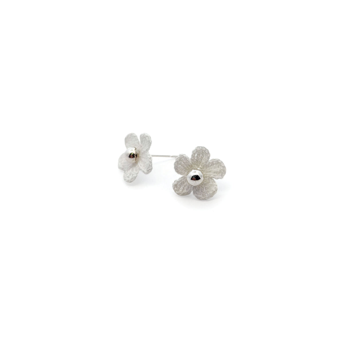 White Mini Bloom Embroidery Studs