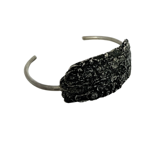 Sterling Silver Tree Bark Cuff