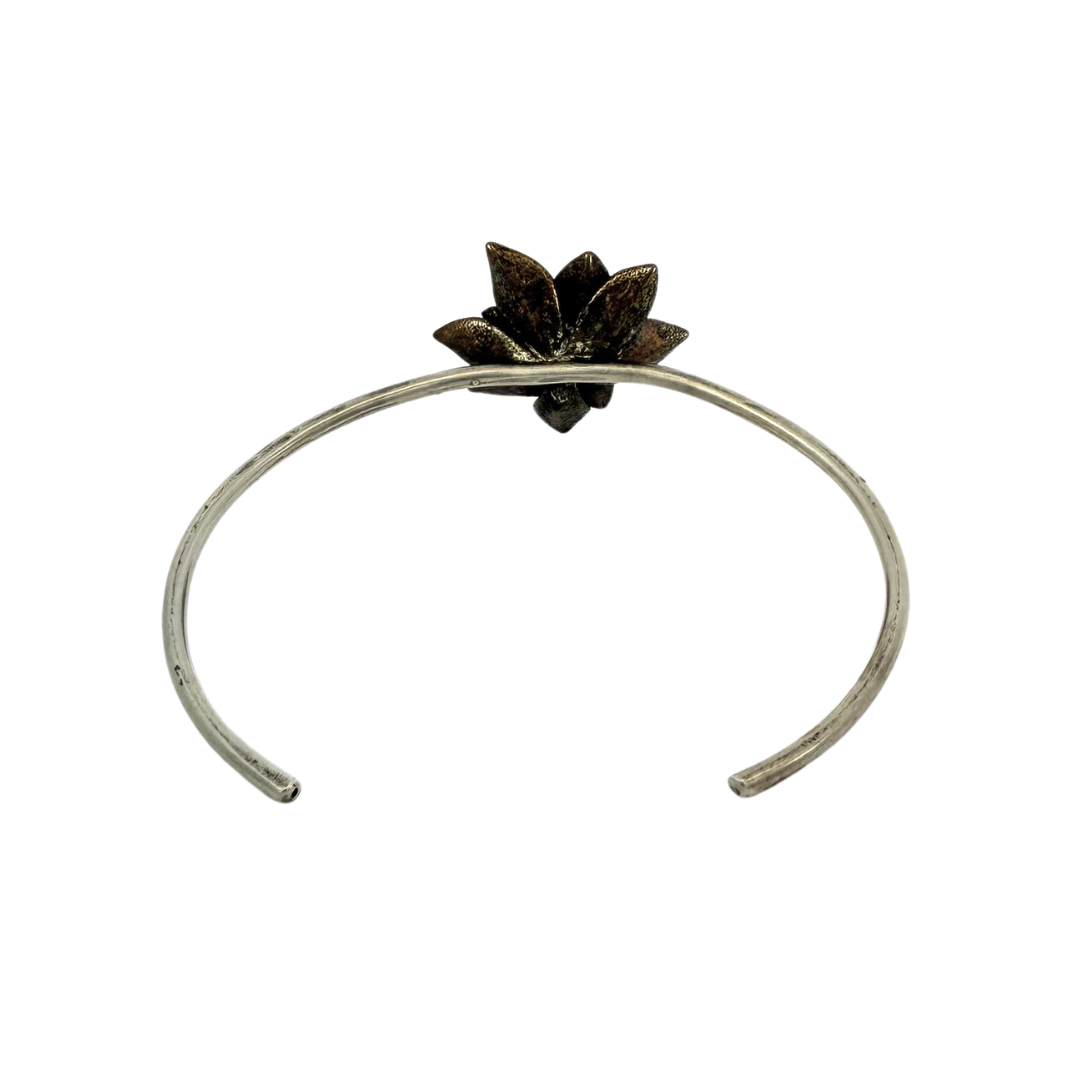 Bronze Floral Cuff