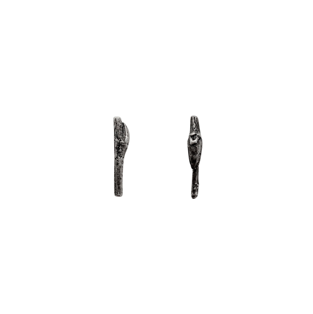 Sterling Silver Twig Stud Earrings