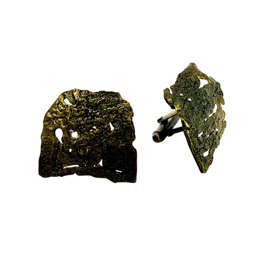 Bronze Tree Bark Cufflinks