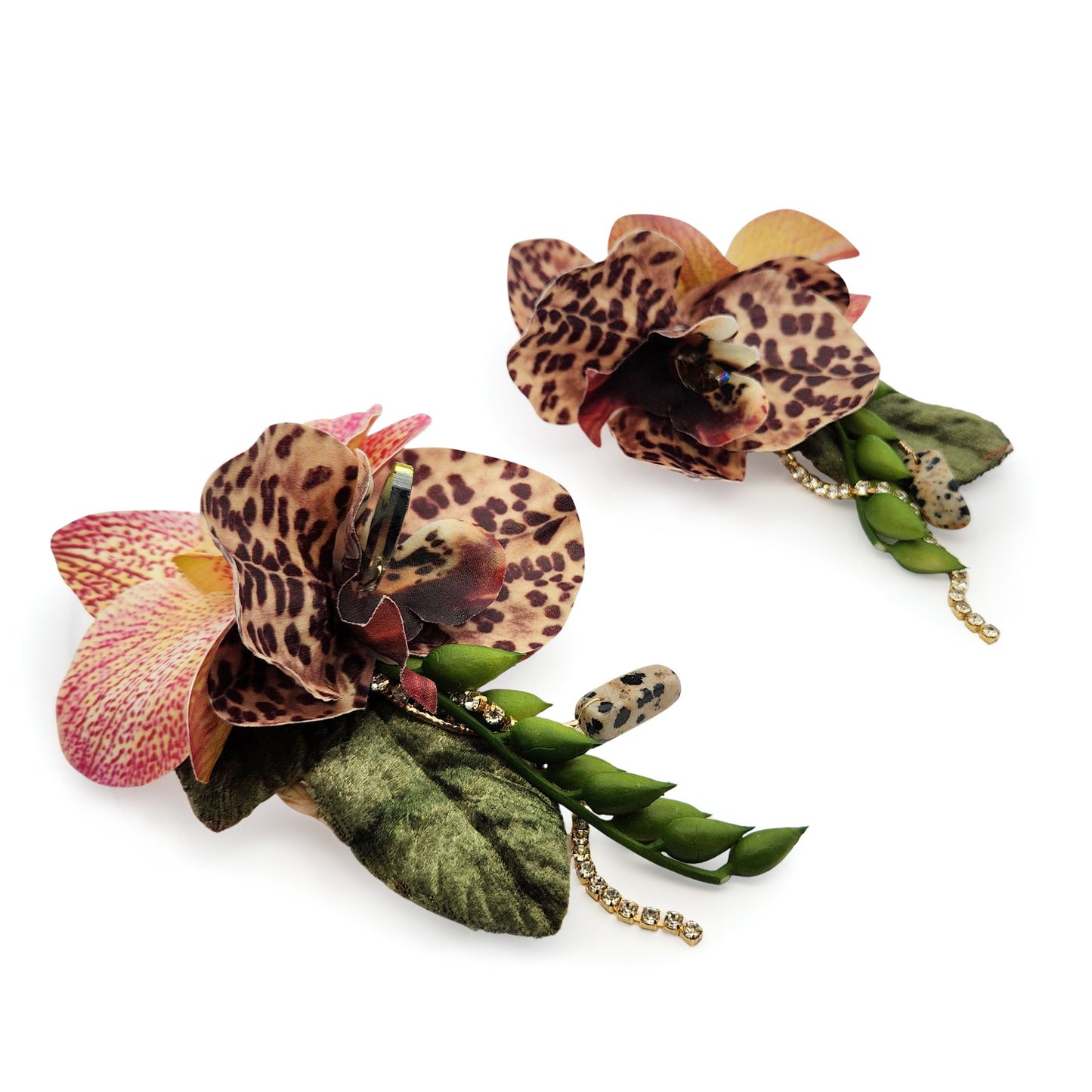 Patterned Garden Party Flower Earrings