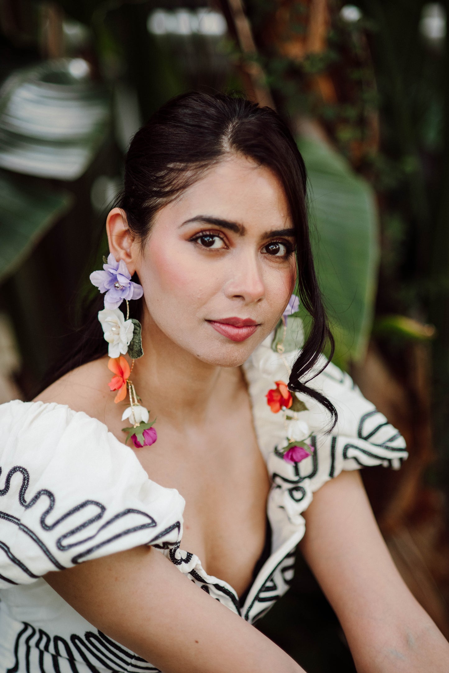 Garden Party Cascade Flower Earrings