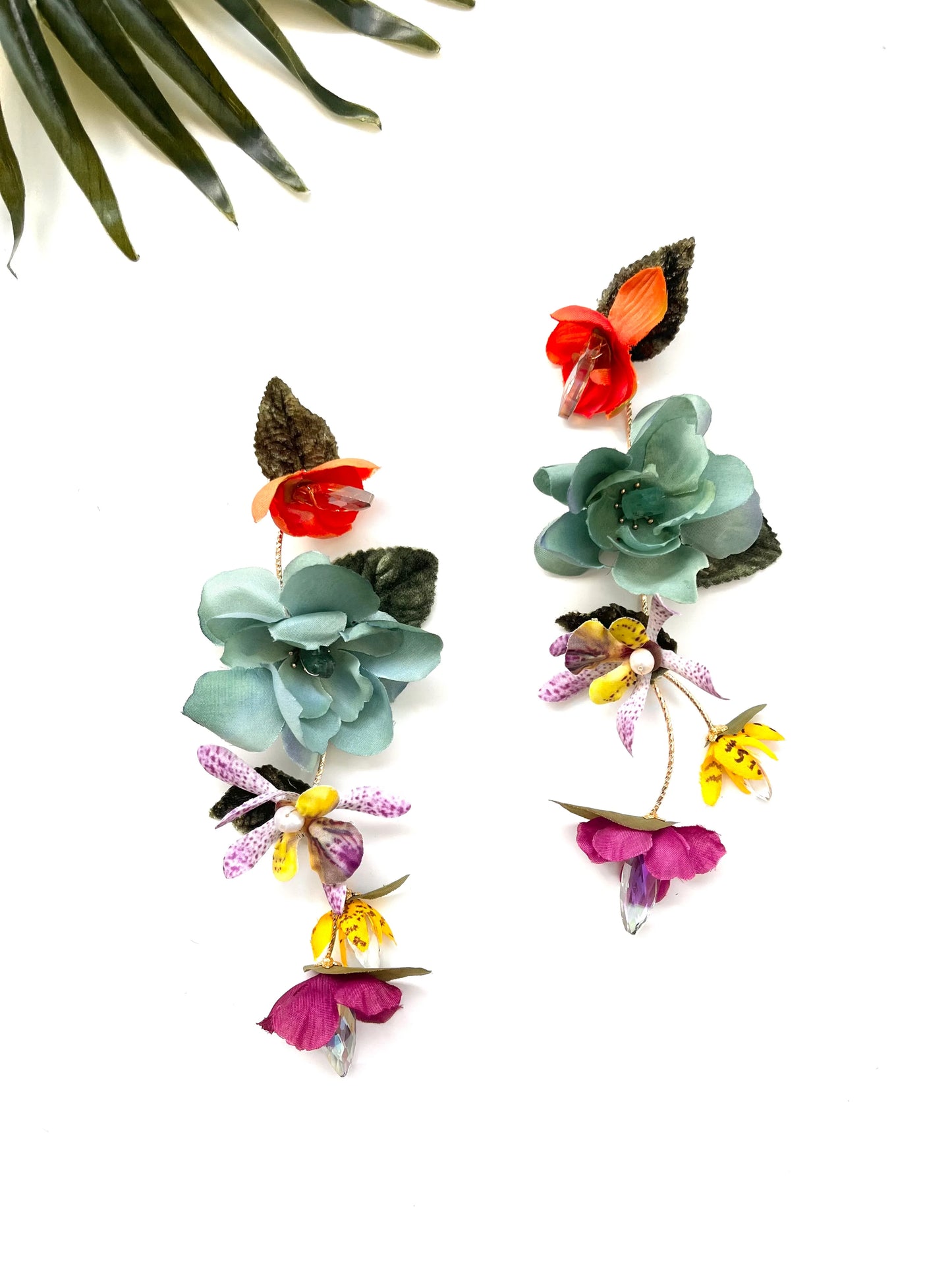Garden Party Cascade Flower Earrings