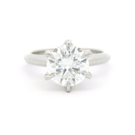 Platinum Six-Claw Solitaire with 2.01ct Lab-Grown Round Brilliant Cut Diamond