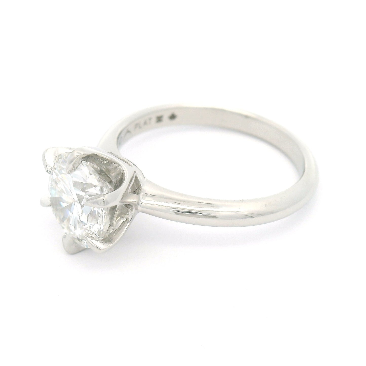 Platinum Six-Claw Solitaire with 2.01ct Lab-Grown Round Brilliant Cut Diamond