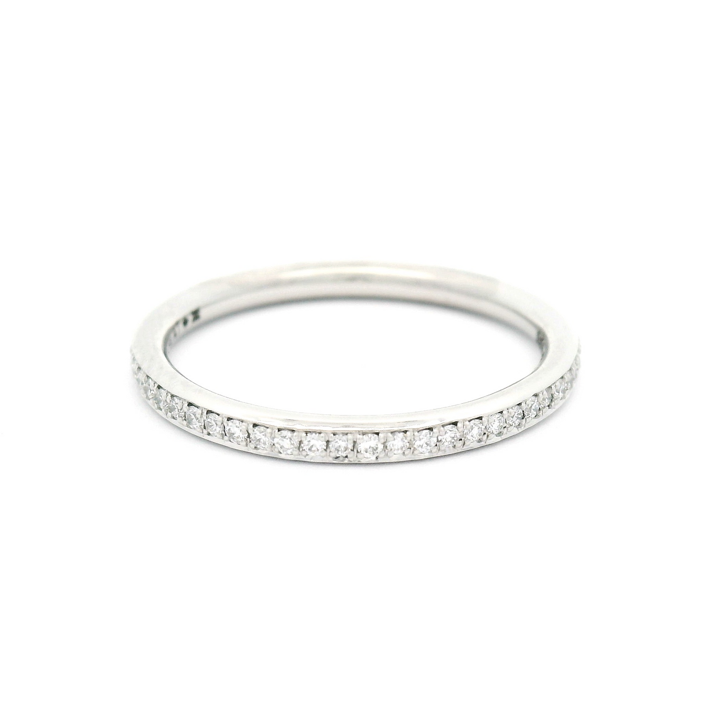 Platinum Bead-Set Eternity Band with 55 Diamonds - 0.27cts Total