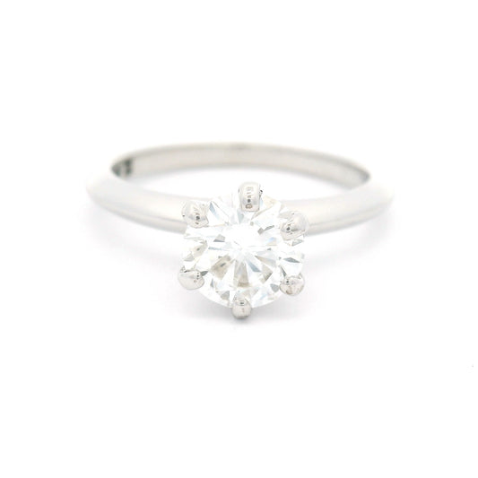 Platinum Six-Claw Solitaire with 1.06ct Lab-Grown Round Brilliant Cut Diamond