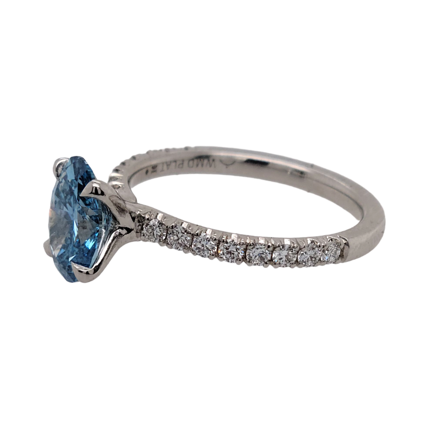 Blue Diamond Ring