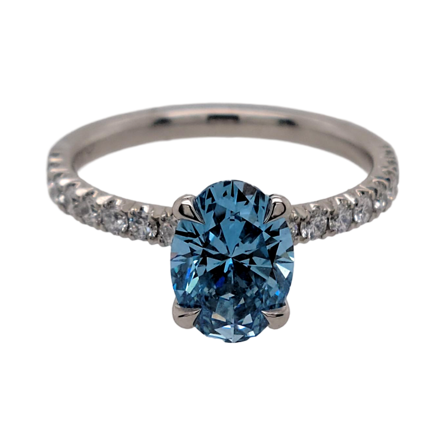 Blue Diamond Ring