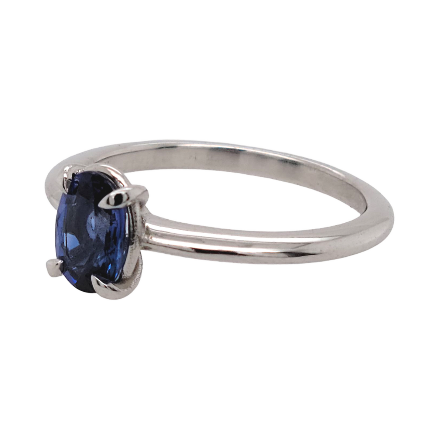 Blue Sapphire Claw Ring