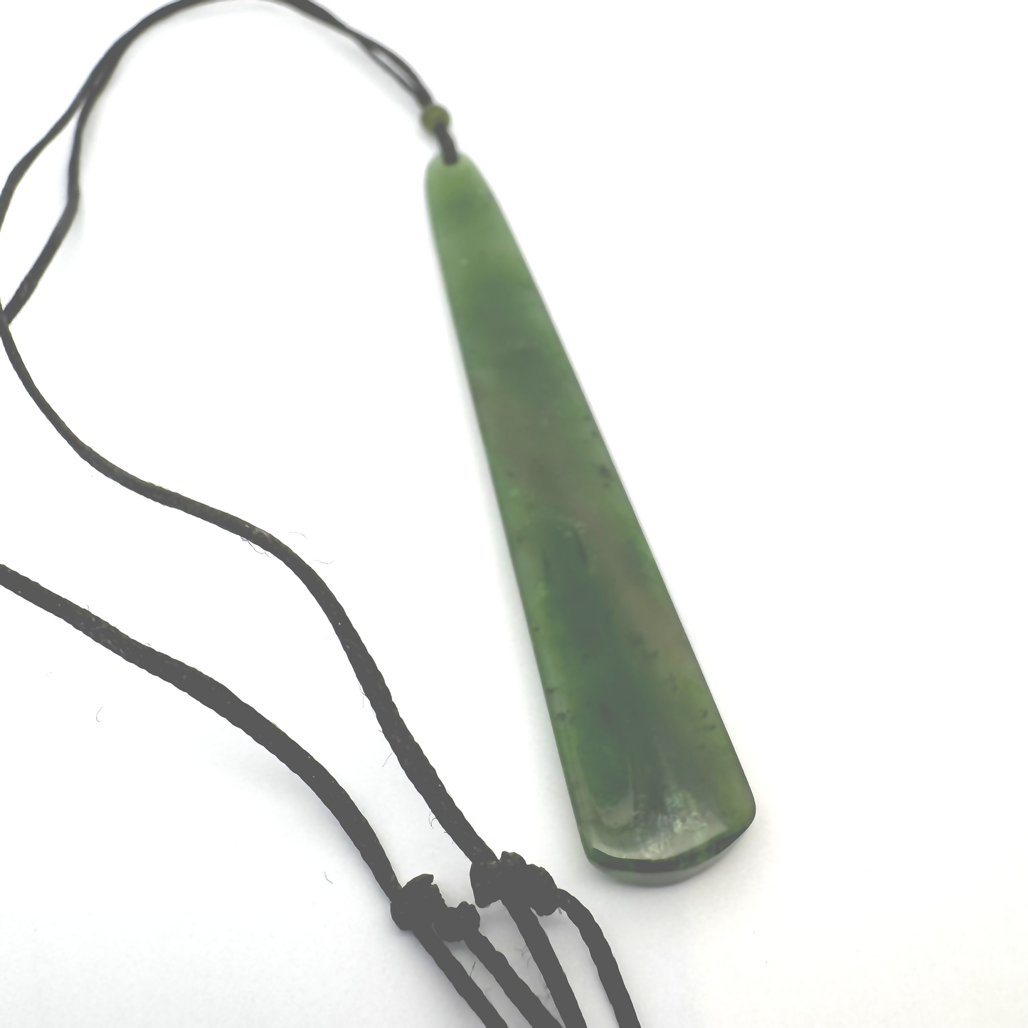 British Columbian Nephrite Jade Pendant on a black cord