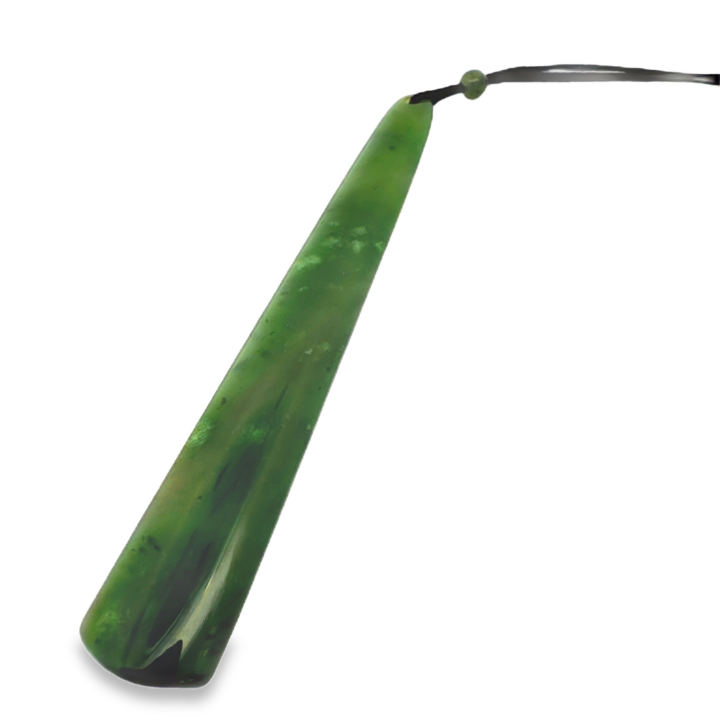 British Columbian Nephrite Jade Pendant on a black cord