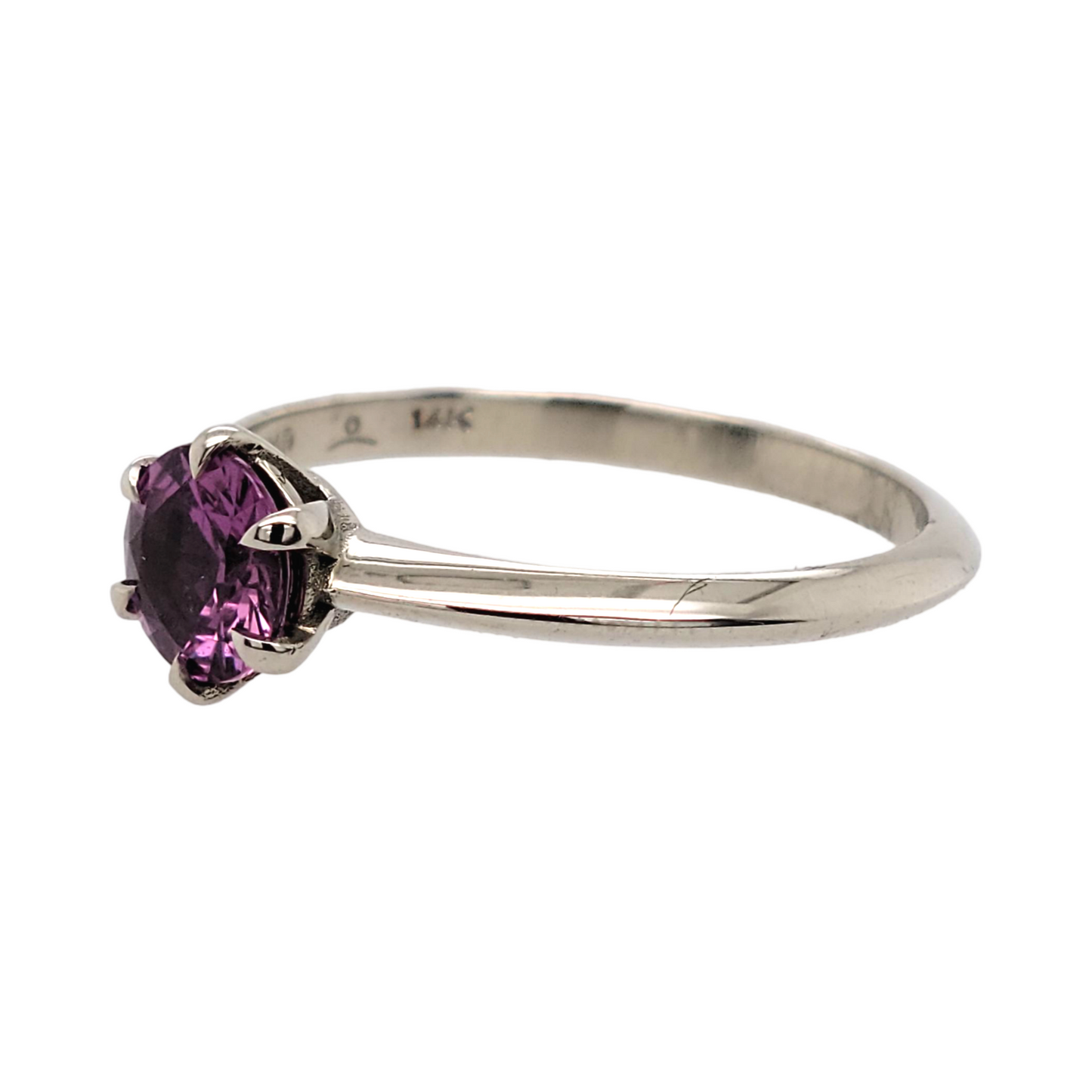 Pink Sapphire Engagement Ring