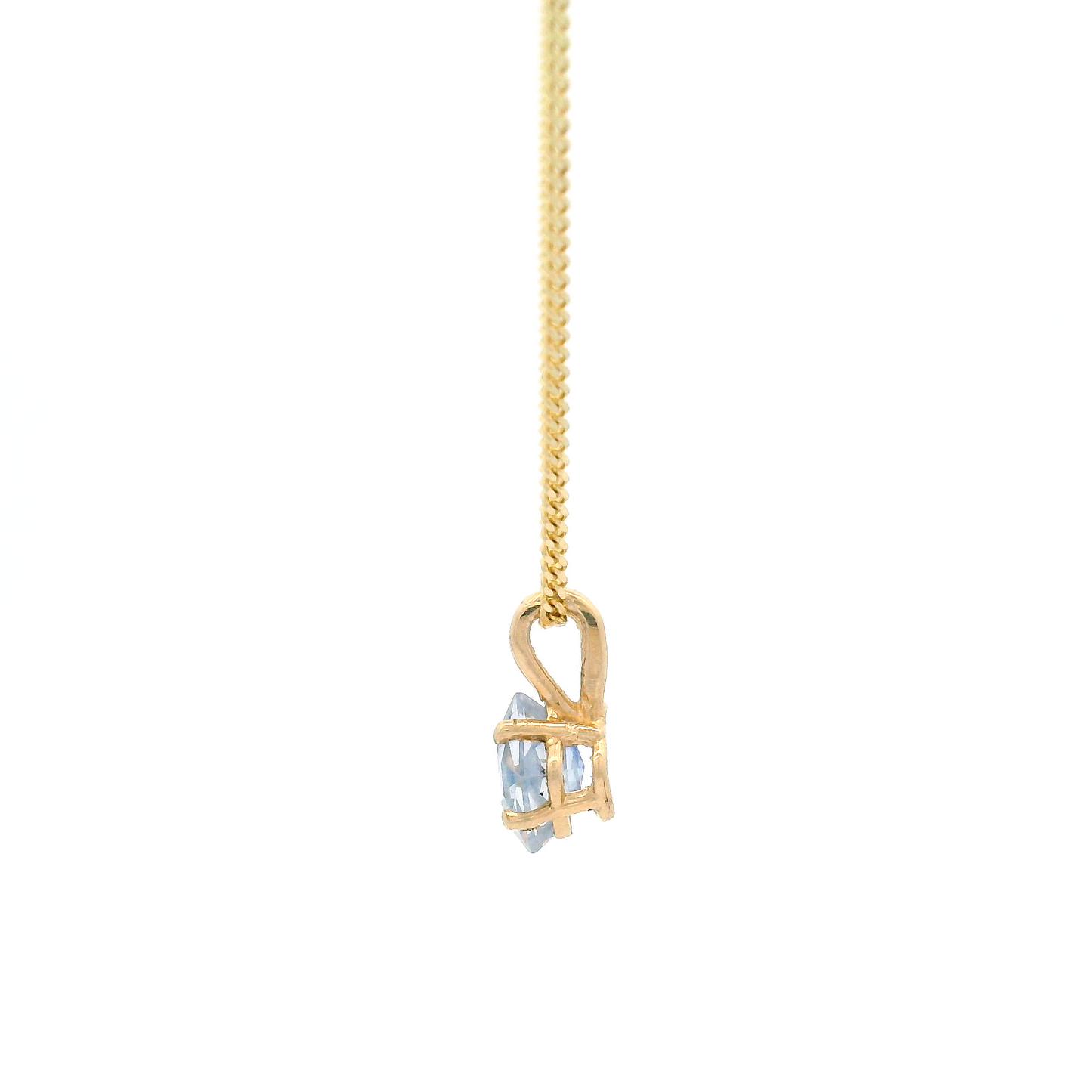 Square-Cut Pastel Sapphire Necklace