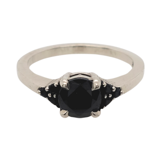 Black Spinel Claw Ring