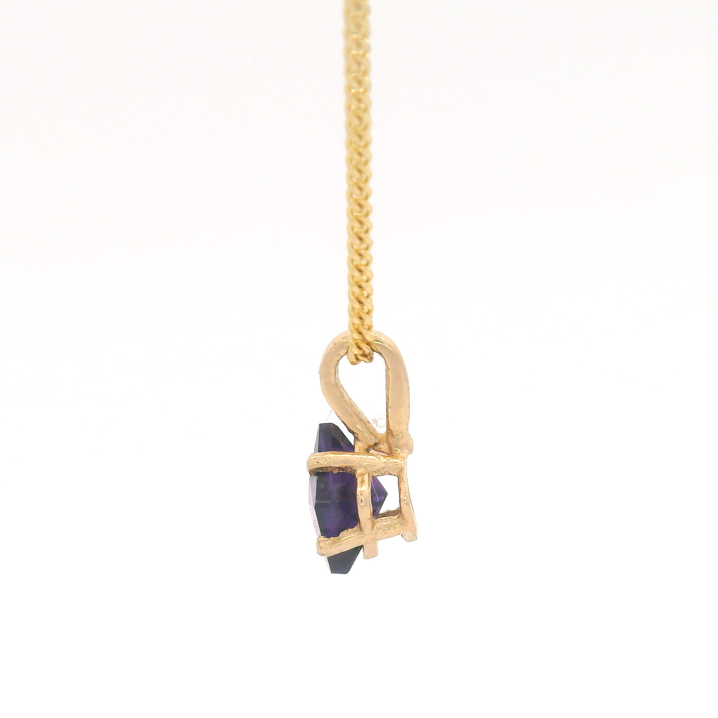 Square-Cut Amethyst Necklace