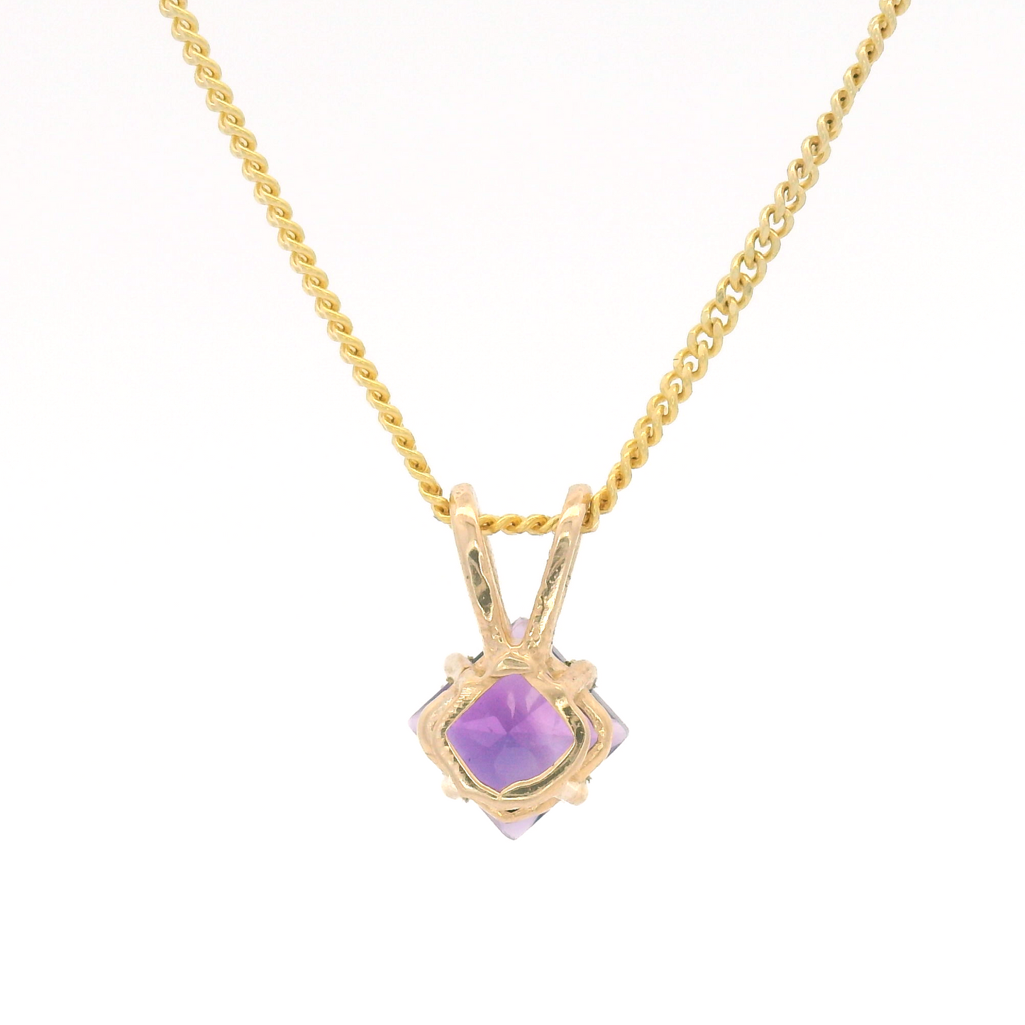 Square-Cut Amethyst Necklace