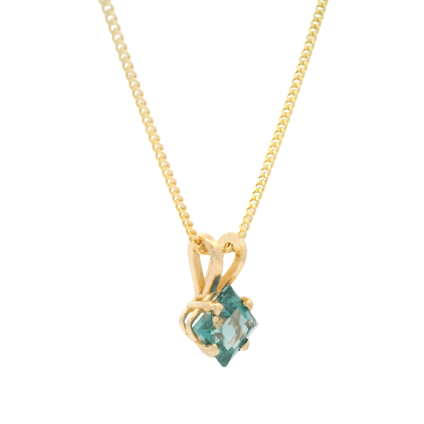 Square-Cut Alexandrite Necklace