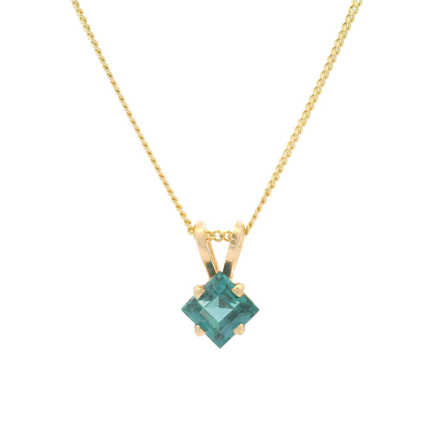 Square-Cut Alexandrite Necklace
