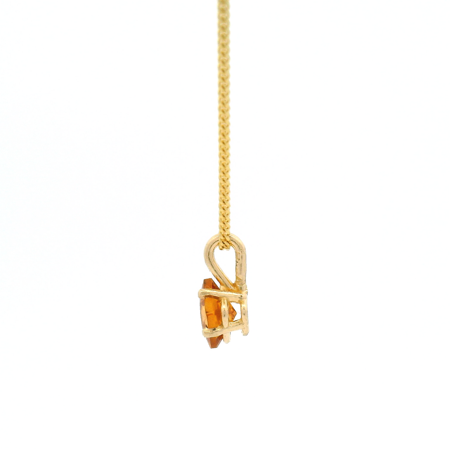 Square-Cut Citrine Necklace