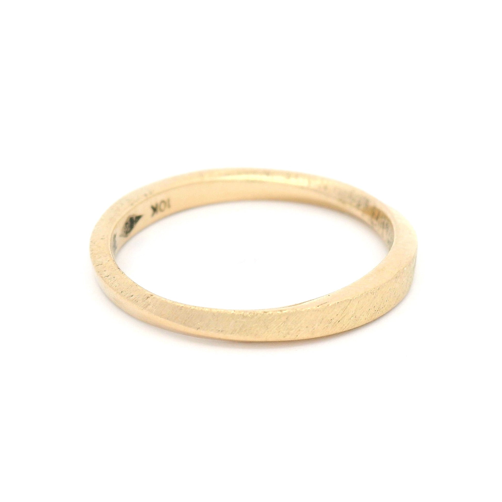 10k Yellow Ouroboros 2.5mm Wide Slim Band