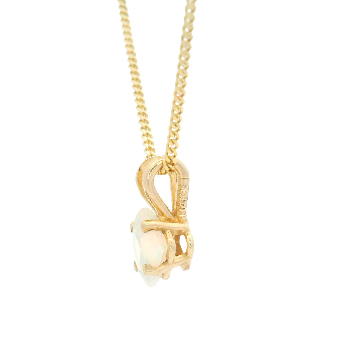 Square-Cut Opal Necklace