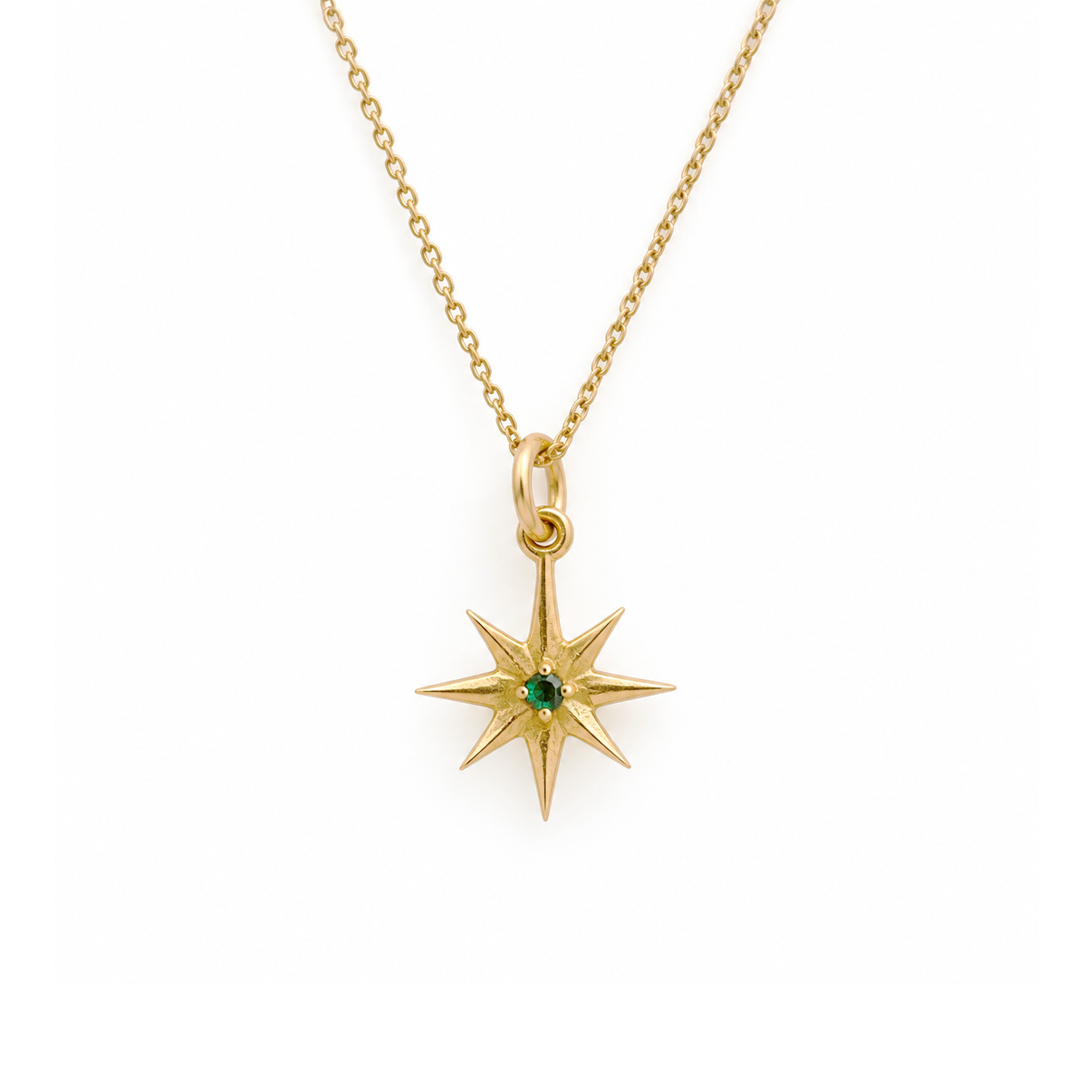 Brass Star Burst Necklaces