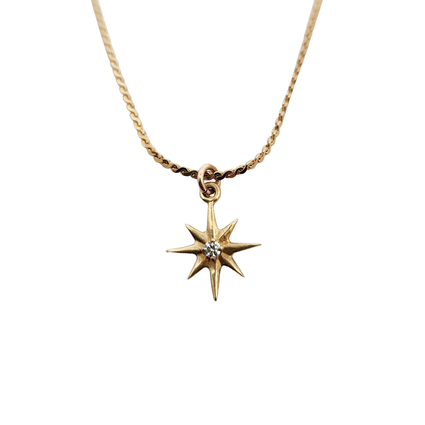 Brass Star Burst Necklaces