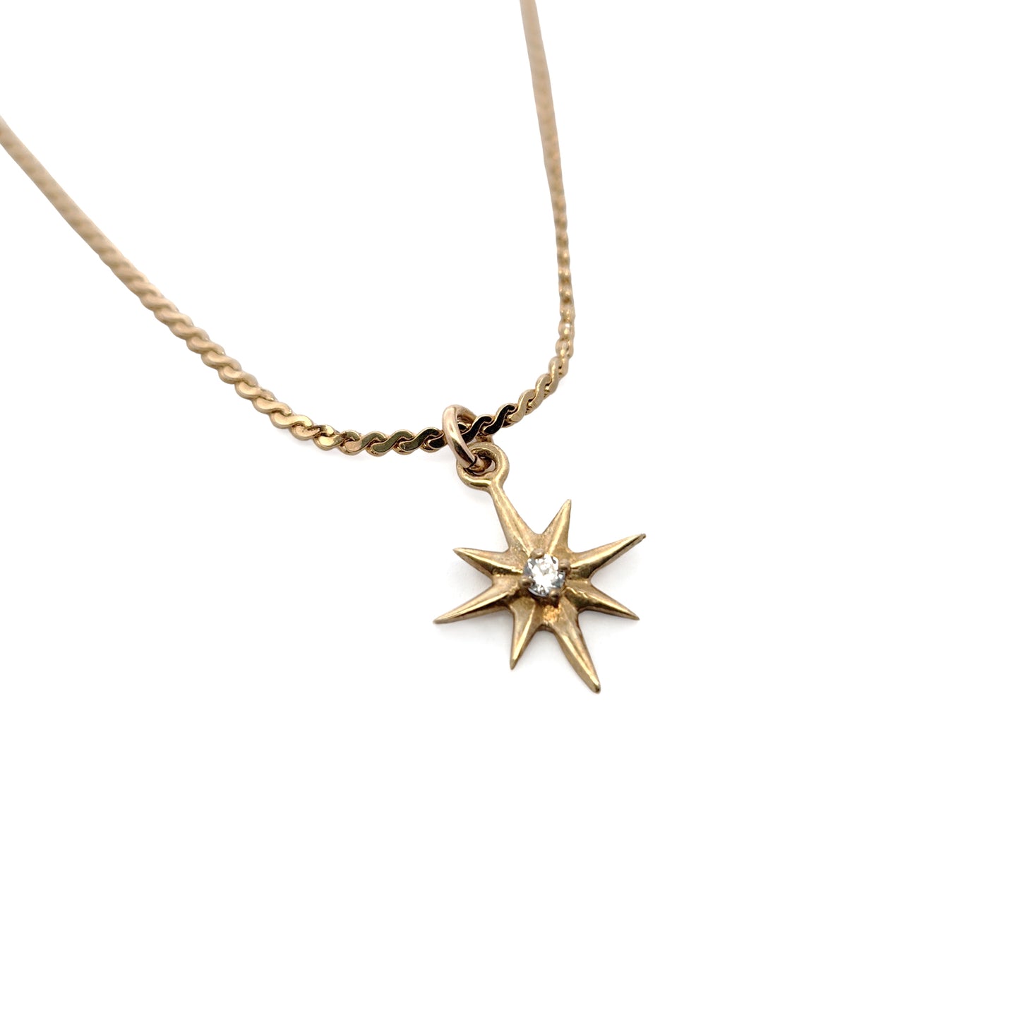 Brass Star Burst Necklaces