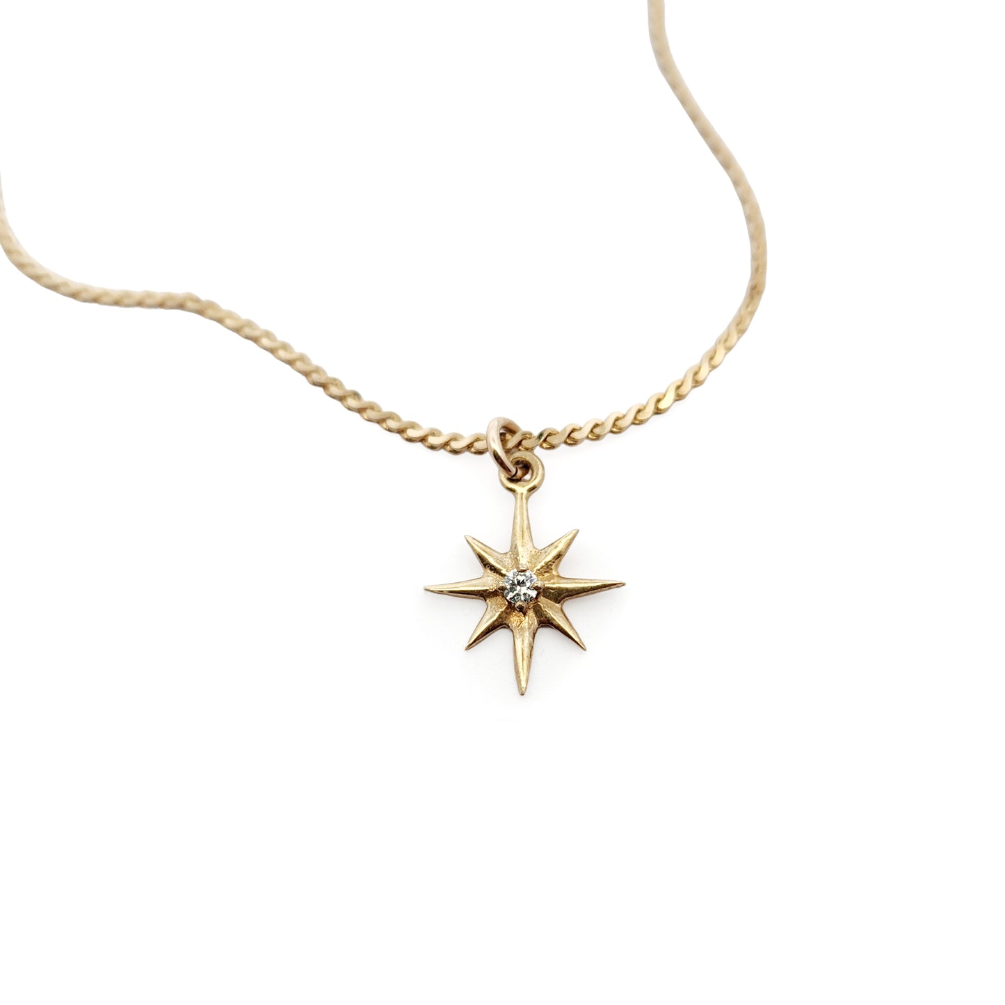 Brass Star Burst Necklaces