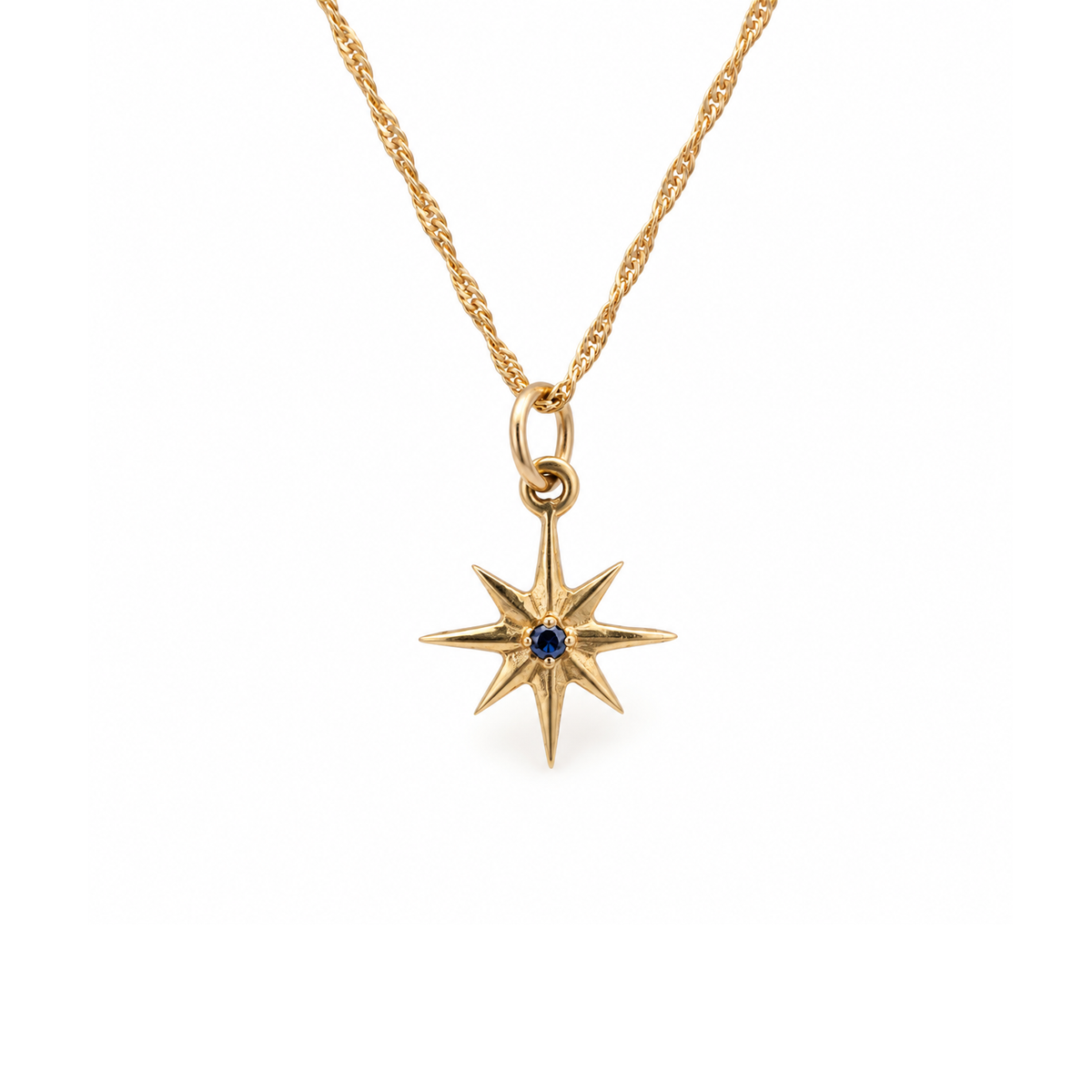 Brass Star Burst Necklaces