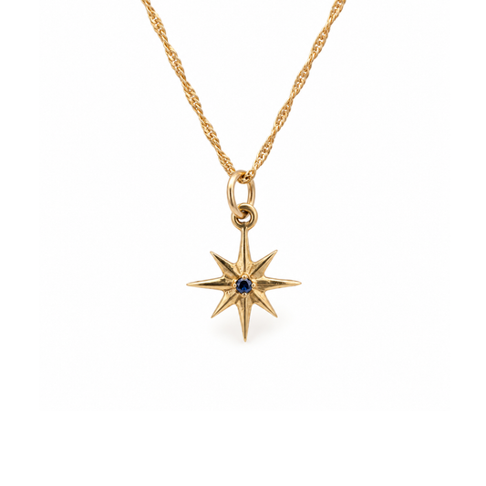Brass Star Burst Necklaces