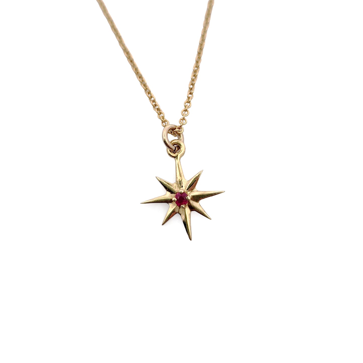 Brass Star Burst Necklaces