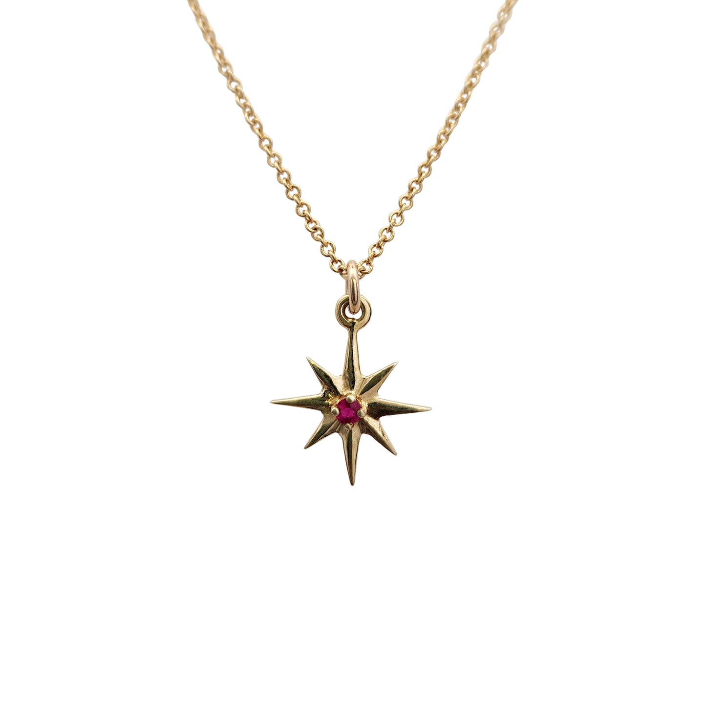 Brass Star Burst Necklaces